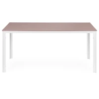 MultiGarden SAK-156-3-5 Záhradný stôl 156 x 78 cm, polywood, béžovo-biely