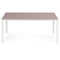 MultiGarden SAK-156-3-5 Záhradný stôl 156 x 78 cm, polywood, béžovo-biely