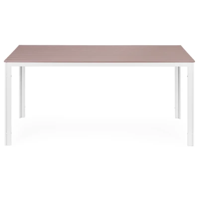 MultiGarden SAK-156-3-5 Záhradný stôl 156 x 78 cm, polywood, béžovo-biely