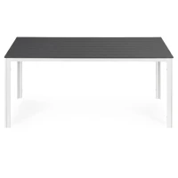 MultiGarden SAK-156 Záhradný stôl pre 6 osôb 156 x 78 cm, polywood, šedo-biely