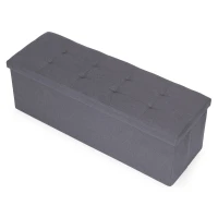 ModernHome TH-PO-7-4 Taburet s úložným priestorom 111 x 38 cm, svetlosivý