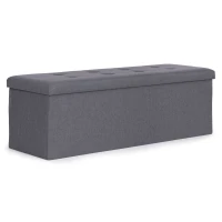 ModernHome TH-PO-7-4 Taburet s úložným priestorom 111 x 38 cm, svetlosivý