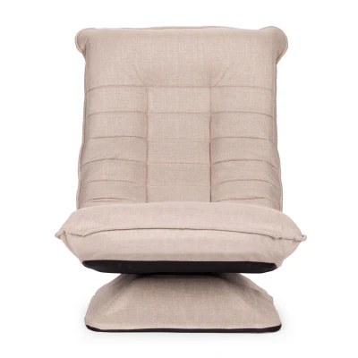 ModernHome TH-CL-3 Polohovateľné relaxačné kreslo, otočné, béžové