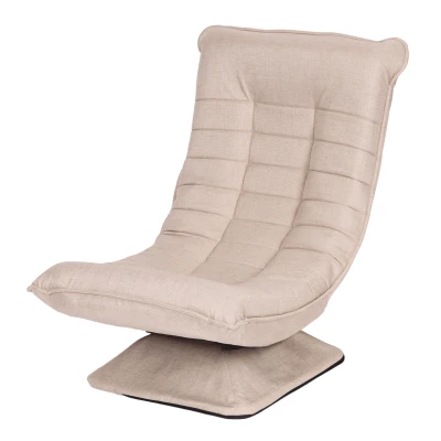 ModernHome TH-CL-3 Polohovateľné relaxačné kreslo, otočné, béžové