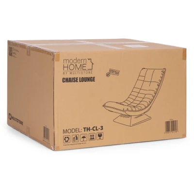 ModernHome TH-CL-3 Polohovateľné relaxačné kreslo, otočné, béžové