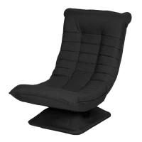 ModernHome TH-CL-4 Polohovatelné relaxační křeslo, otočné, černé
