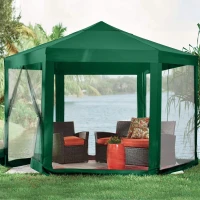 MultiGarden PAW Zahradní stan 2 x 2 x 2 m s moskytiérou, zelený