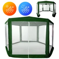 MultiGarden PAW Zahradní stan 2 x 2 x 2 m s moskytiérou, zelený