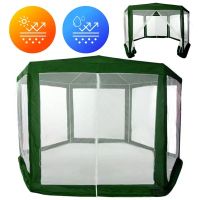 MultiGarden PAW Zahradní stan 2 x 2 x 2 m s moskytiérou, zelený