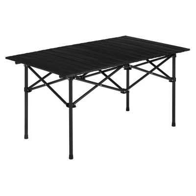 MultiGarden XLP150-95-1 Skládací kempingový stůl 95 x 55 cm s taškou, černý