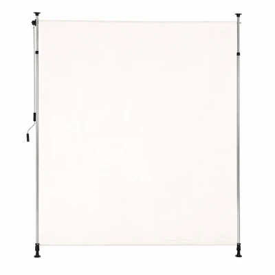 MultiGarden AW-039 Upínací výsuvný markíz s kľukou, výškovo nastaviteľný, 180 x 220 cm, béžový