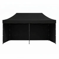 MultiGarden PAW-FGC Zahradní samorozkládací párty stan 3 x 6 m, černý 