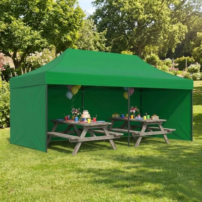 MultiGarden PAW-FGC Zahradní samorozkládací párty stan 3 x 6 m, zelený