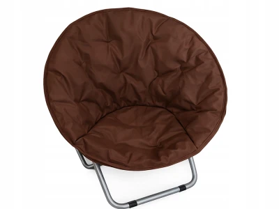 Verk 14645 Turistické skládací křeslo s polstrováním Moon Chair, hnědé