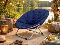Verk 14645 Turistické skládací křeslo s polstrováním Moon Chair, modré