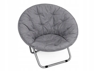 Verk 14645 Turistické skládací křeslo s polstrováním Moon Chair, šedé