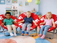 Verk 14648 Dětské skládací turistické křeslo Moon Chair 50 cm, červené