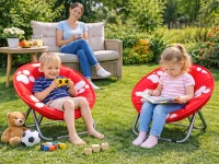 Verk 14648 Dětské skládací turistické křeslo Moon Chair 50 cm, červené