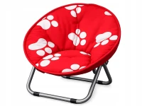 Verk 14648 Dětské skládací turistické křeslo Moon Chair 50 cm, červené