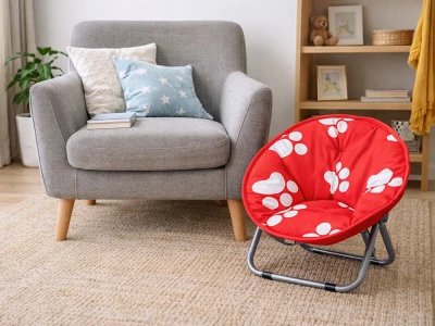 Verk 14648 Dětské skládací turistické křeslo Moon Chair 50 cm, červené