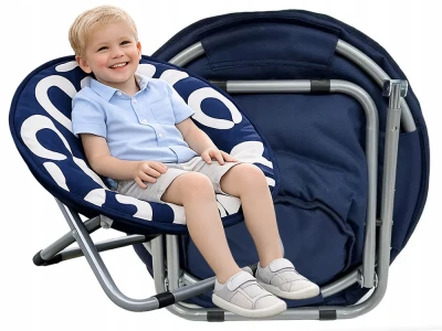 Verk 14648 Dětské skládací turistické křeslo Moon Chair 50 cm, modré