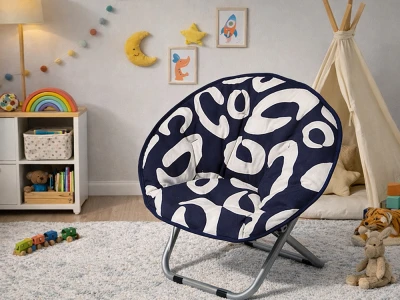 Verk 14648 Dětské skládací turistické křeslo Moon Chair 50 cm, modré
