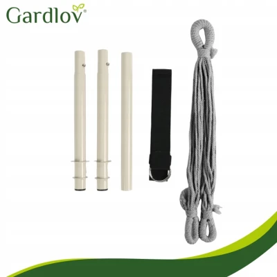 Gardlov 27387 Brazílsky závesný hojdací kreslo s vankúšmi 220 x 100 cm, sivé