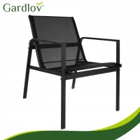 Gardlov 27622 Sada balkónového nábytku: pohovka, 2 kreslá, stôl, 4 ks, čierna