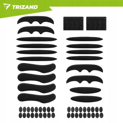 Trizand 27557 Sada výstelky do prilby, 54 ks, čierna