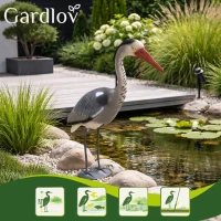 Gardlov 27419 Záhradná dekorácia volavka 66 cm, sivá