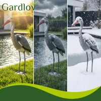 Gardlov 27419 Záhradná dekorácia volavka 66 cm, sivá