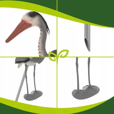 Gardlov 27419 Záhradná dekorácia volavka 66 cm, sivá