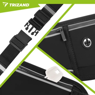 Trizand 27409 Ledvinka na běhání 75 - 110 cm, černá