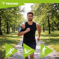 Trizand 27584 Sportovní pouzdro na ruku 19 x 47,5 cm, černé