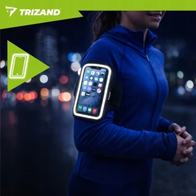 Trizand 27584 Sportovní pouzdro na ruku 19 x 47,5 cm, černé