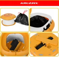Kruzzel 27607 Dětský skládací nočník, přenosný, lev