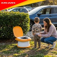 Kruzzel 27607 Dětský skládací nočník, přenosný, lev