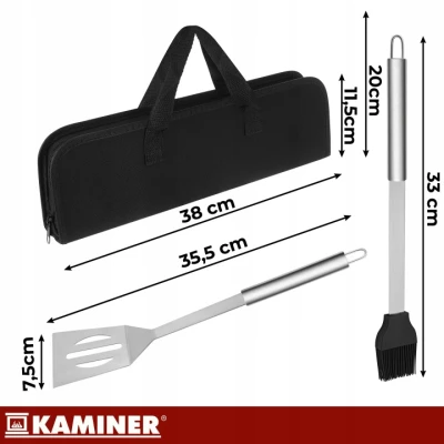 Kaminer 27182 Sada grilovacích nástrojů v pouzdře 5 ks