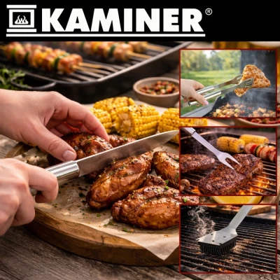 Kaminer 27178 Sada grilovacích nástrojů v pouzdře 6 ks
