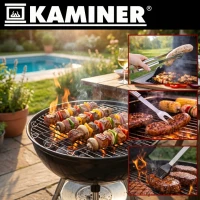 Kaminer 27184 Sada grilovacích nástrojů v pouzdře 9 ks