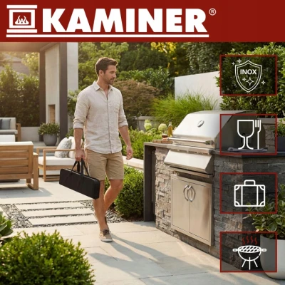 Kaminer 27184 Sada grilovacích nástrojů v pouzdře 9 ks