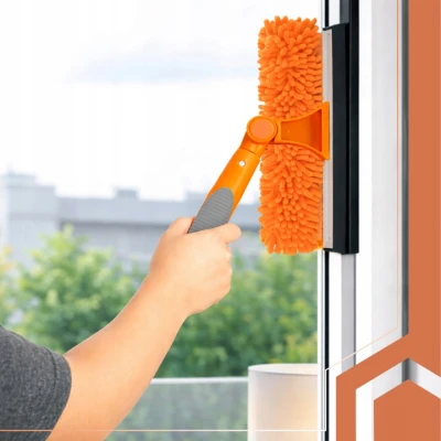 Ruhhy 27685 Teleskopická stierka na okná 180 cm, 3 v 1, oranžová