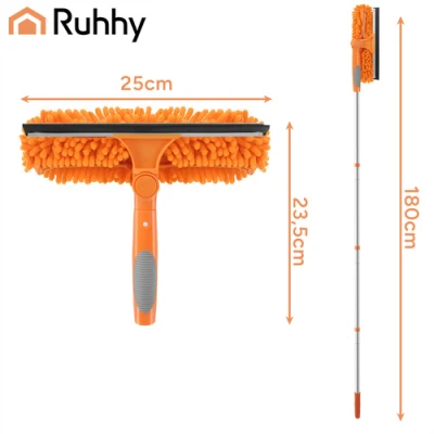 Ruhhy 27685 Teleskopická stierka na okná 180 cm, 3 v 1, oranžová
