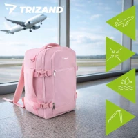 Trizand 27658 Cestovní batoh do letadla 20 l, 40 x 25 x 20 cm, růžový