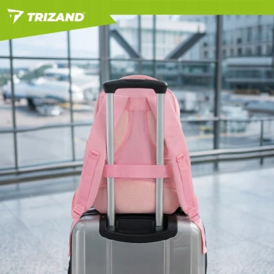 Trizand 27658 Cestovní batoh do letadla 20 l, 40 x 25 x 20 cm, růžový