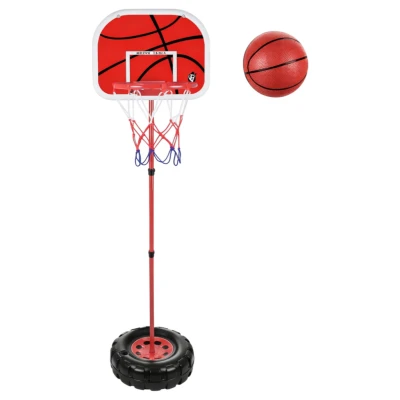 Trizand 27447 Nastavitelný basketbalový koš 109 - 170 cm s míčem a pumpičkou