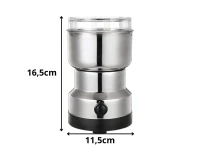 Verk 07390 Elektrický mlýnek na kávu 150 W, 100 ml, stříbrný