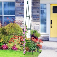 Luaro KX3304 Pergola zahradní kovová kuželová 195 x 39 x 39 cm, černá