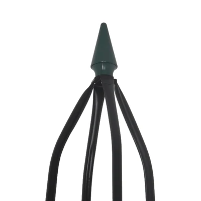 Luaro KX3304 Pergola zahradní kovová kuželová 195 x 39 x 39 cm, černá