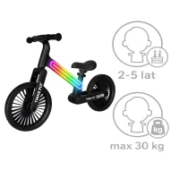 Trike Fix KX2867 Odrážedlo Glow LED - černé